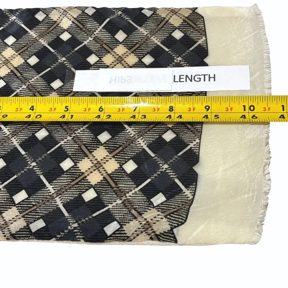 vTG Oscar de la Renta Accesory Street Men Silk Wool Scarf Japan Formal Classic